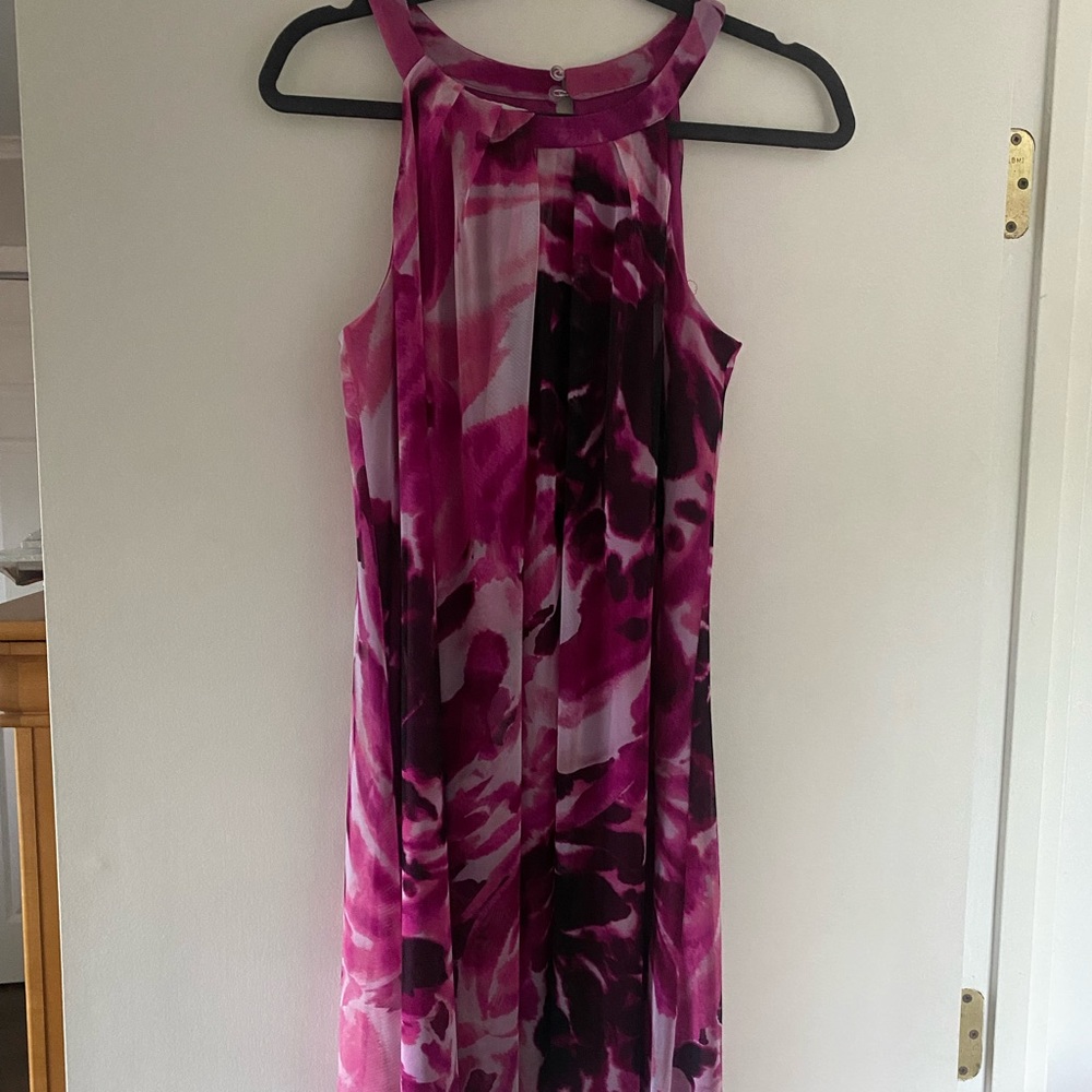 Pink floral dress